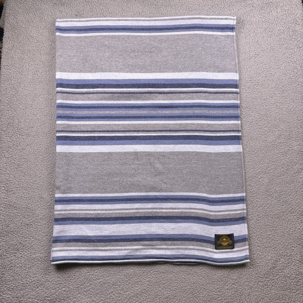 Faherty Throw Blanket Blue Surf Striped Collectors Edition 50” x 70”